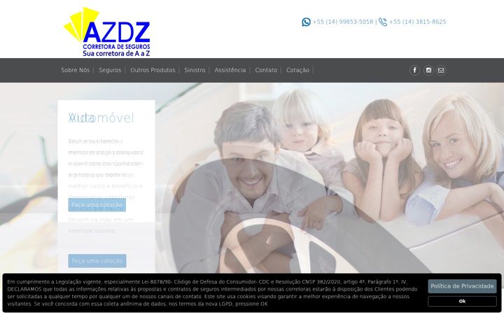 Screenshot of azdzseg.com.br