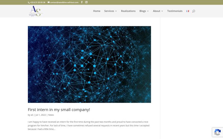 Screenshot of azeddine-sefrioui.com