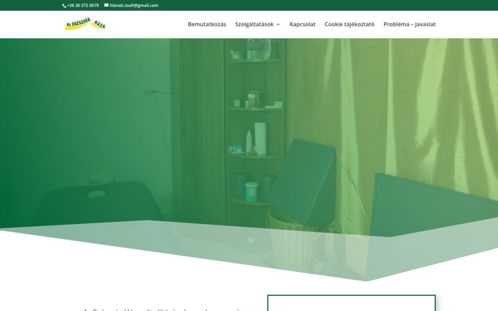 Zrzut ekranu azegeszseghaza.hu