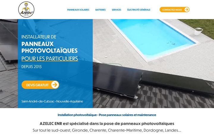 Screenshot of azelec33.fr