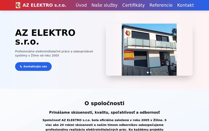 Screenshot of azelektrosro.sk