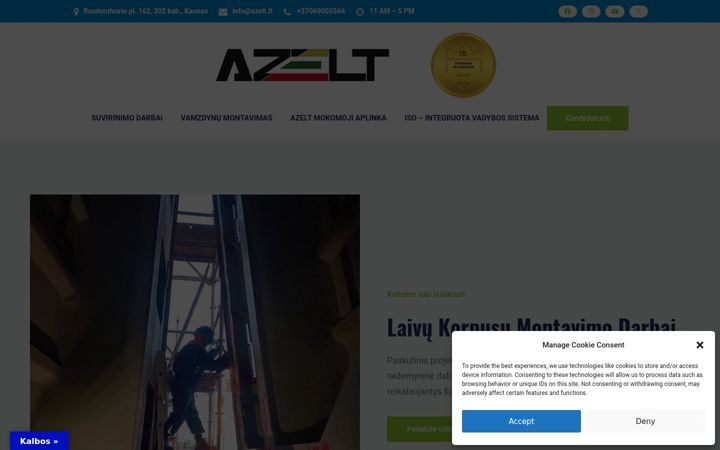 Screenshot of azelt.lt