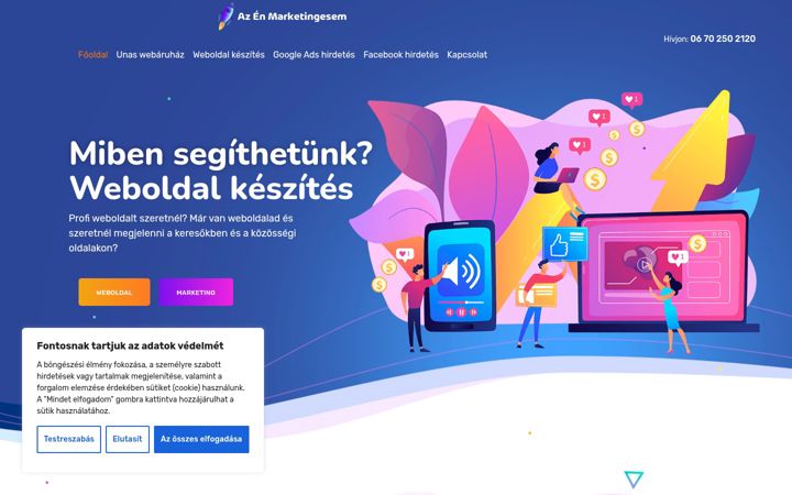 Screenshot of azenmarketingesem.hu