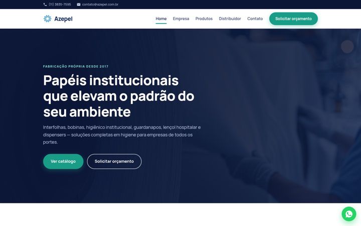 Screenshot of azepel.com.br