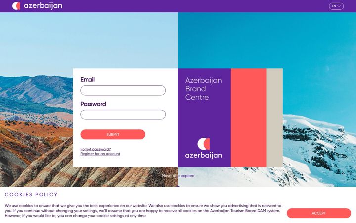 Screenshot of azerbaijanbrandcenter.com