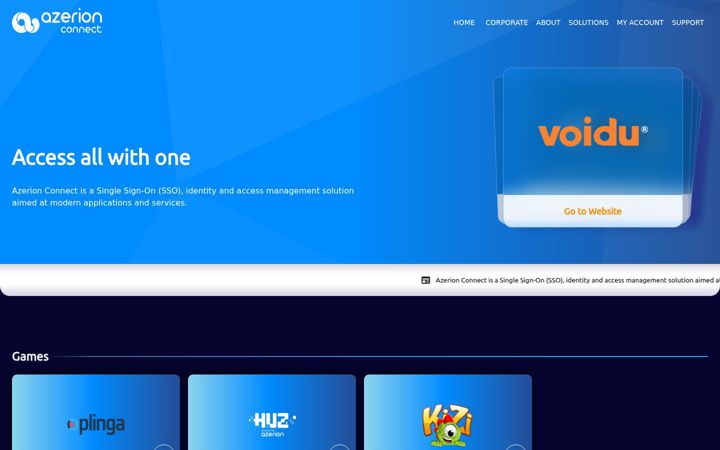 Screenshot of azerionconnect.com