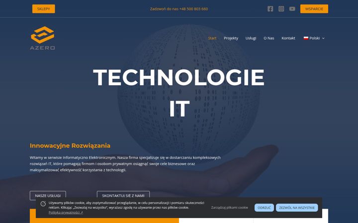 Screenshot of azero.pl