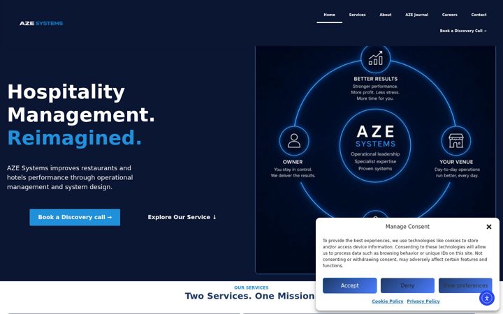 Екранна снимка на azesystems.net