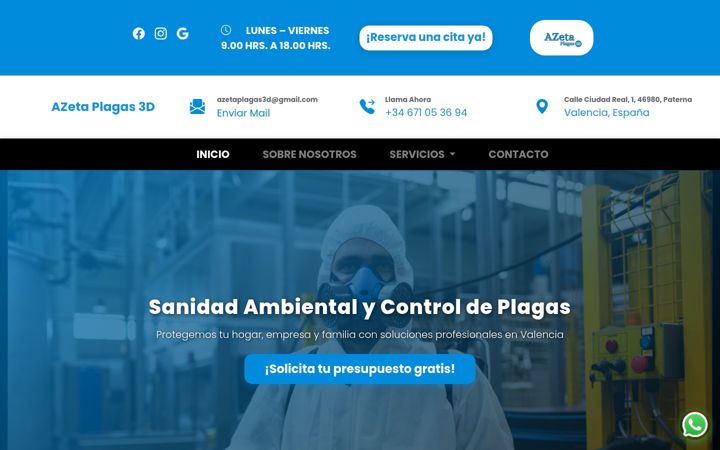 Screenshot of azetaplagas3d.com