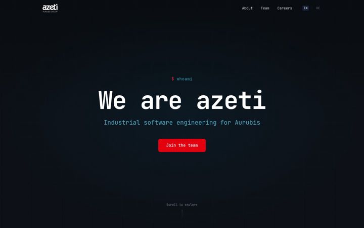 Screenshot of azeti.net