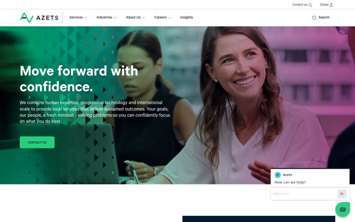 Screenshot of azets.com