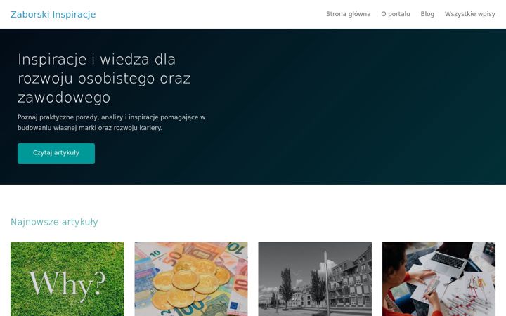 Screenshot of azetzaborski.pl