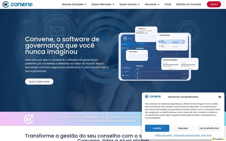 Екранна снимка на azeusconvene.com.br