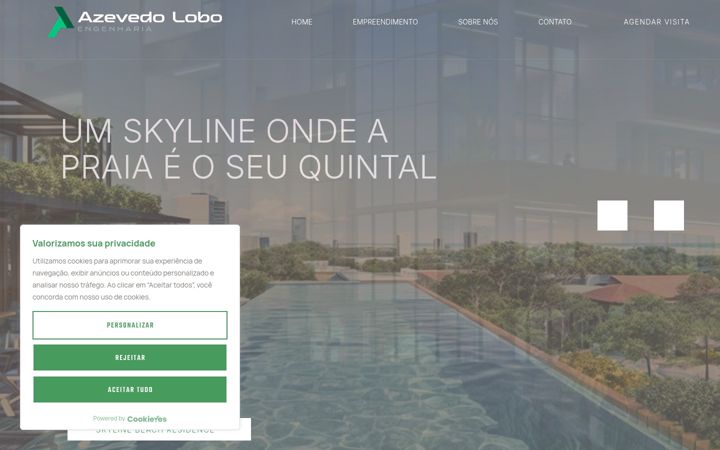 Screenshot of azevedolobo.com.br