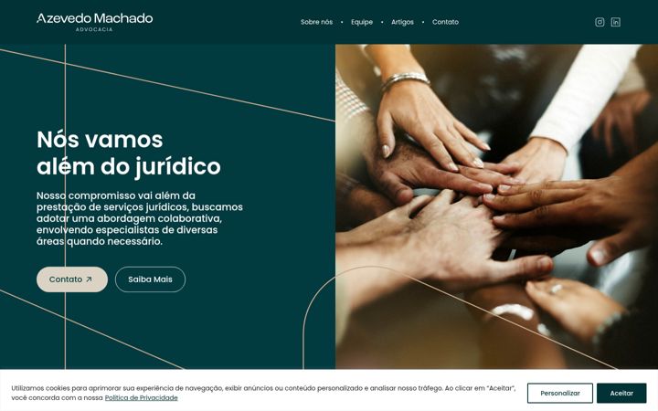 Screenshot of azevedomachado.com.br
