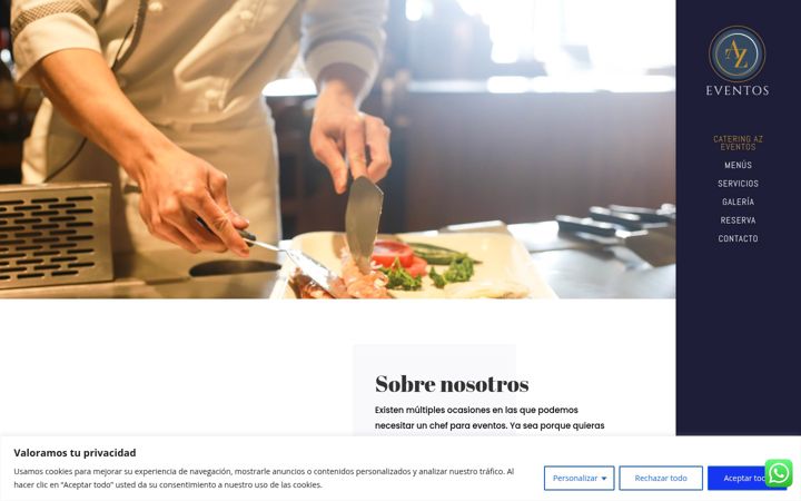 Skjermbilde av azeventos.es