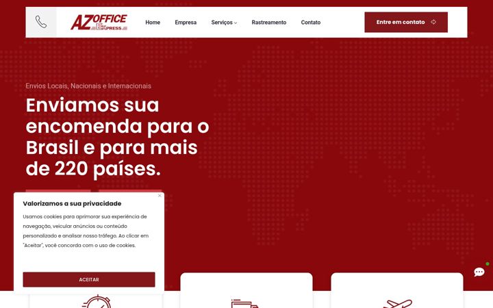 Screenshot of azexpress.com.br