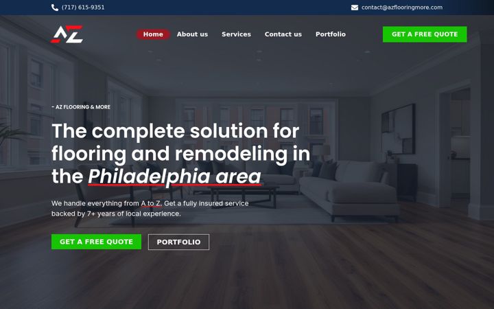 Screenshot of azflooringmore.com