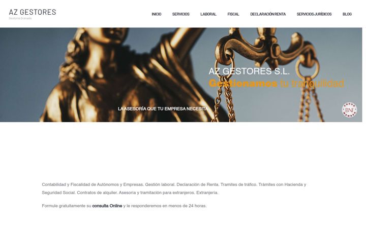 Screenshot of azgestores.com