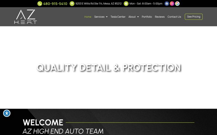 Screenshot of azheatdetail.com