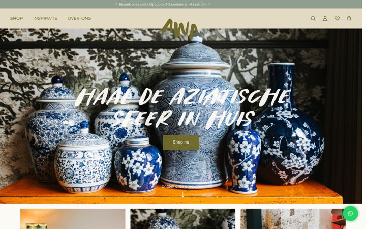 Екранна снимка на aziatischewoonaccessoires.nl