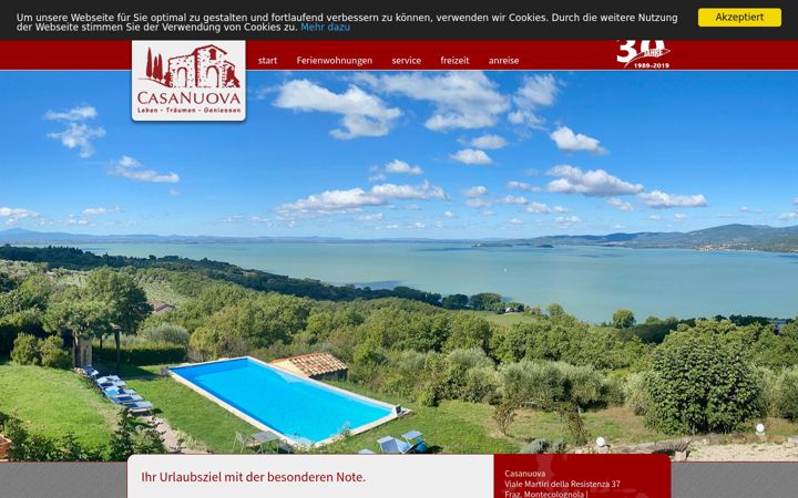 Screenshot of azienda-casanuova.com