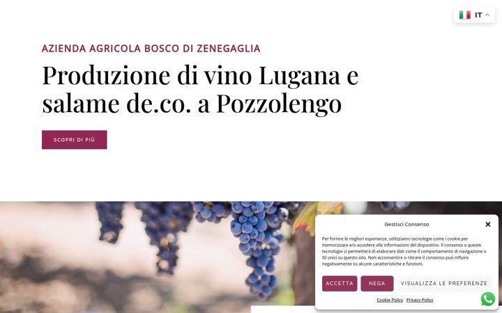 Screenshot of aziendaagricolaboscobrescia.it