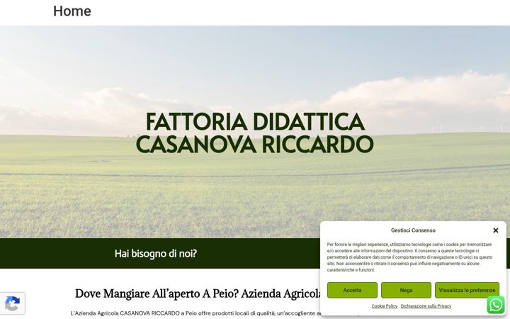 Screenshot of aziendaagricolacasanova.it