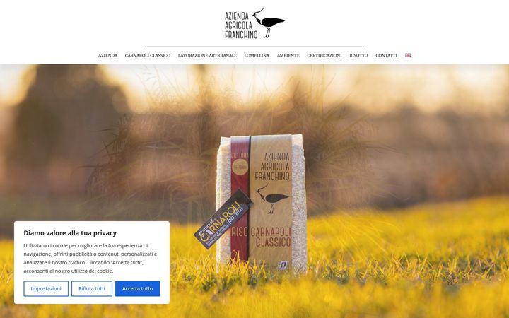 Screenshot of aziendaagricolafranchino.com