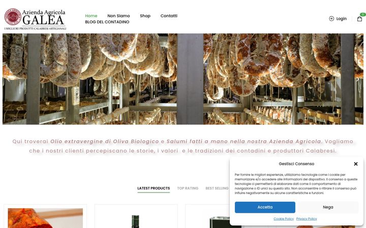Screenshot of aziendaagricolagalea.it