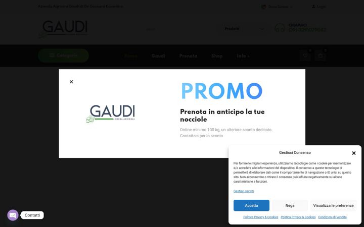 Screenshot of aziendaagricolagaudi.it