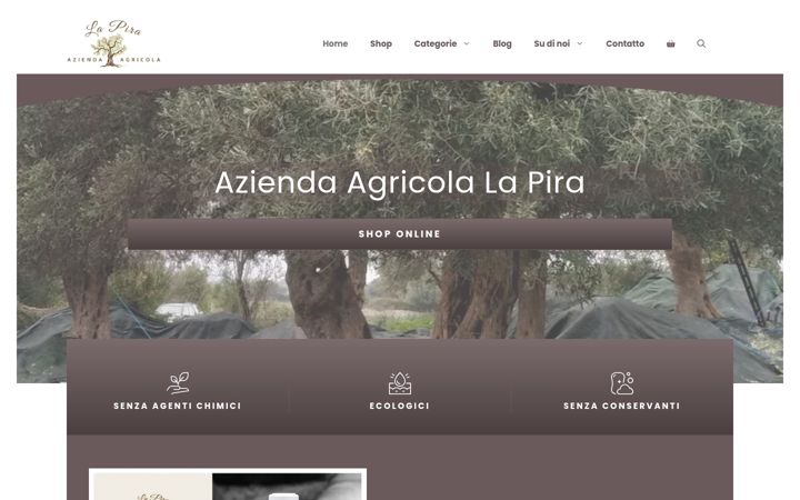 Screenshot of aziendaagricolalapira.it