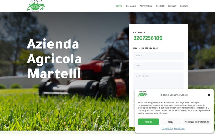 Screenshot of aziendaagricolamartelli.com