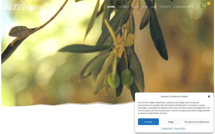 Screenshot of aziendaagricolamezzanotte.it
