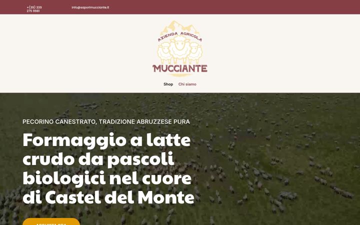 Screenshot of aziendaagricolamucciante.it