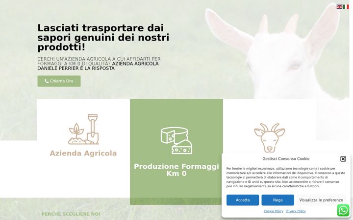 Screenshot of aziendaagricolaperrier.it