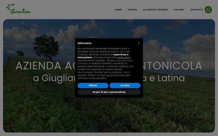 Captură de ecran a aziendaagricolasantonicola.com
