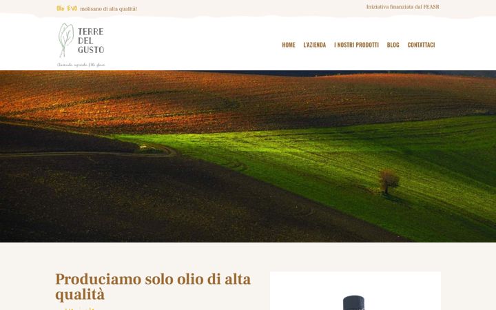 Screenshot of aziendaagricolaterredelgusto.it