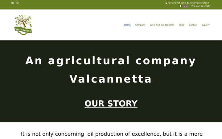 Screenshot of aziendaagricolavalcannetta.it