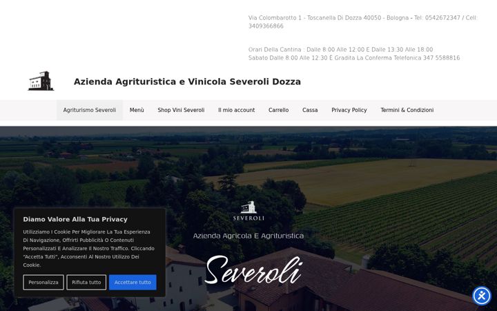 Screenshot of aziendaagrituristicaseveroli.it