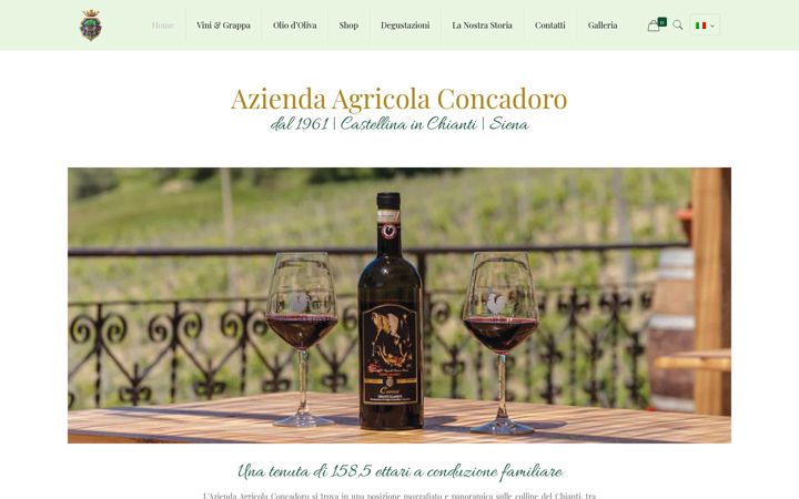 Screenshot of aziendaconcadoro.it
