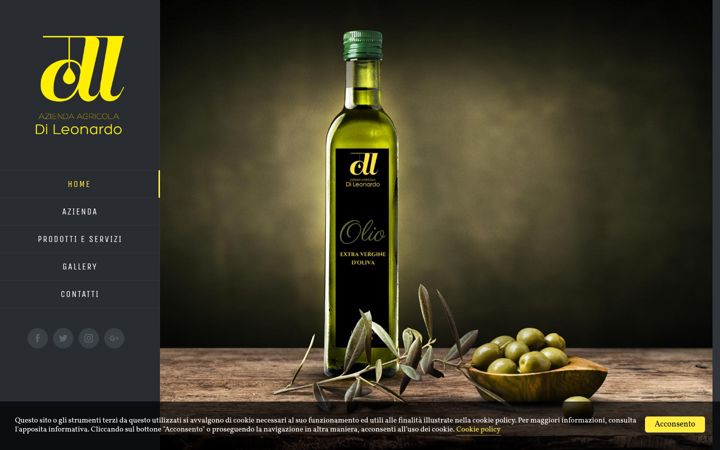 Screenshot of aziendagricoladileonardo.com