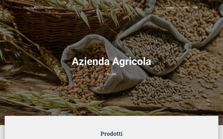 Screenshot of aziendagricolarinaldi.it