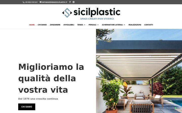 Screenshot of aziendasicilplastic.it