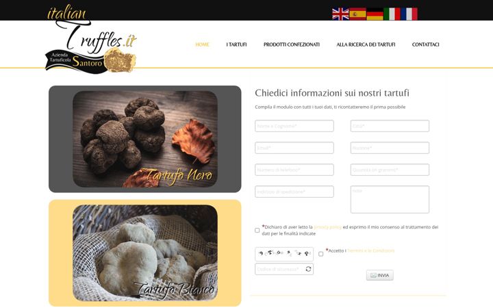 Screenshot of aziendatartuficola.com