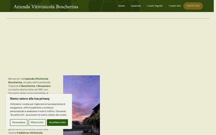Screenshot of aziendavinicolaboscherina.ch