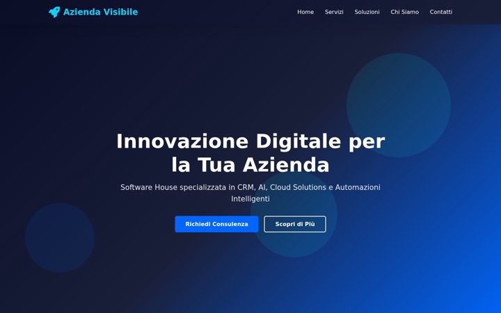 Screenshot of aziendavisibile.it