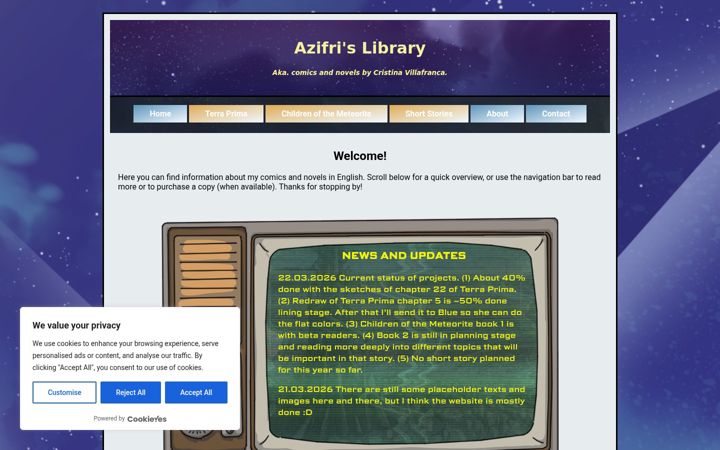 Screenshot of azifri.com
