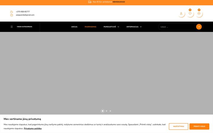 Screenshot of azijapanda.lt