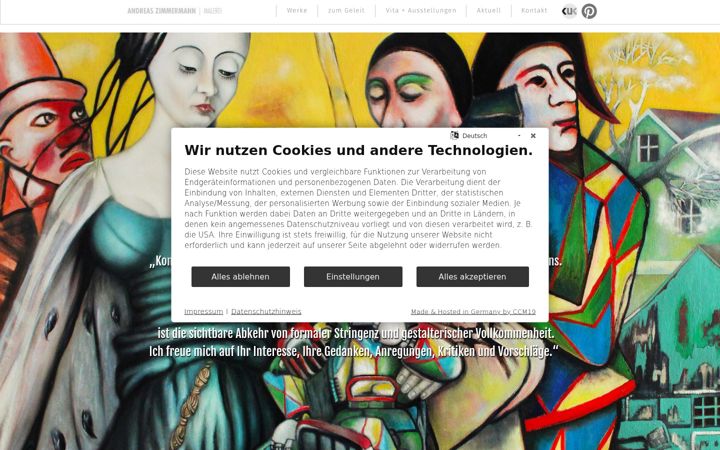 Screenshot di azimmermann.de